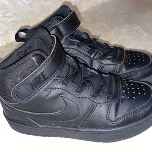 Black Nike Air Force 1 high tops kids